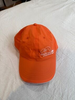 Miami Open Orange Baseball Cap - Branded Logo Hat